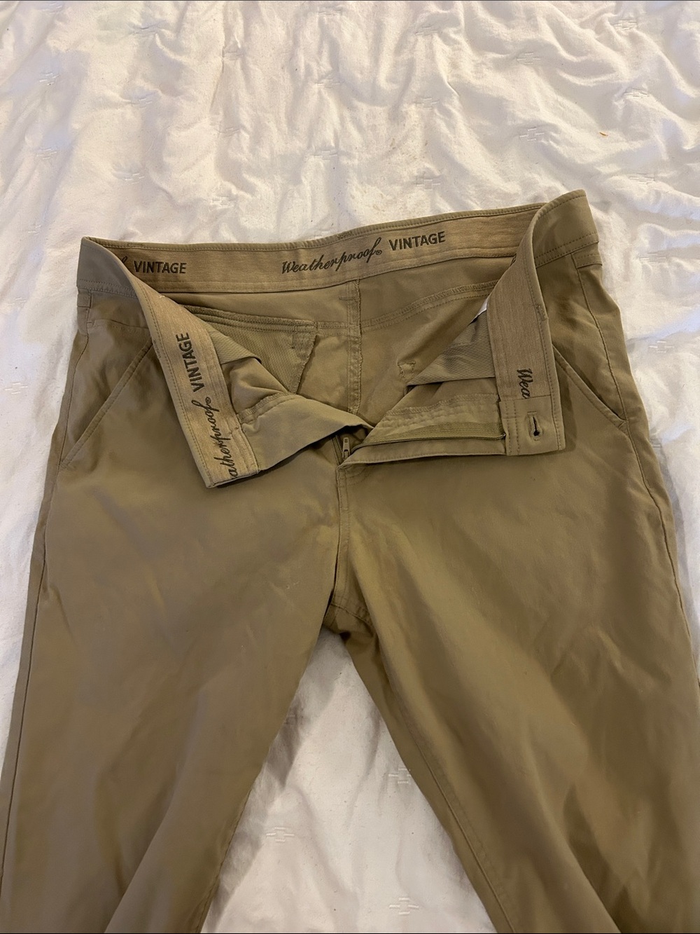 Weatherproof Vintage Men's Tan Chinos